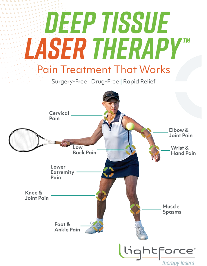 Chiropractic Plano TX Tennis Player Deep Tissue Therapy Laser